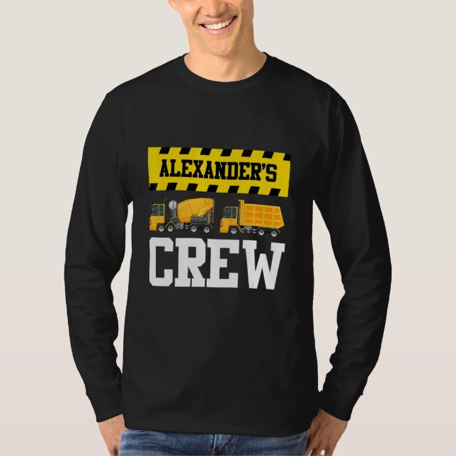 Alexander Construction Crew Custom Dumptruck Dump  T-Shirt (Front)