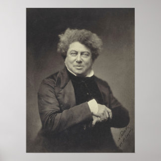 Alexander Dumas Portrait Poster