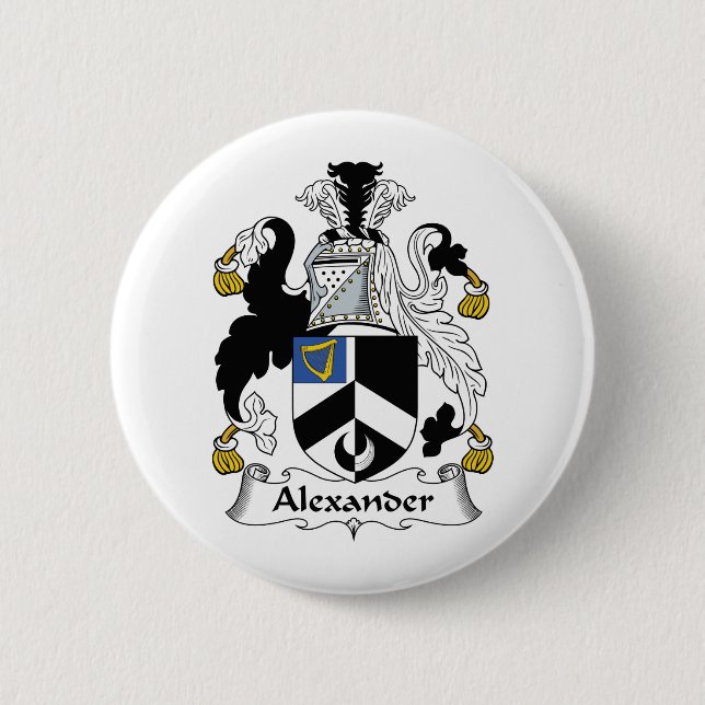 Alexander Family Crest 6 Cm Round Badge (Front)