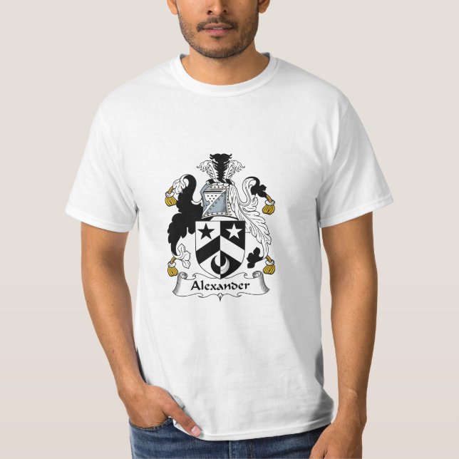 Alexander Family Crest Alexander Coat of Arms T-Shirt (Front)