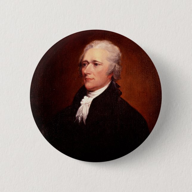 Alexander Hamilton 6 Cm Round Badge (Front)