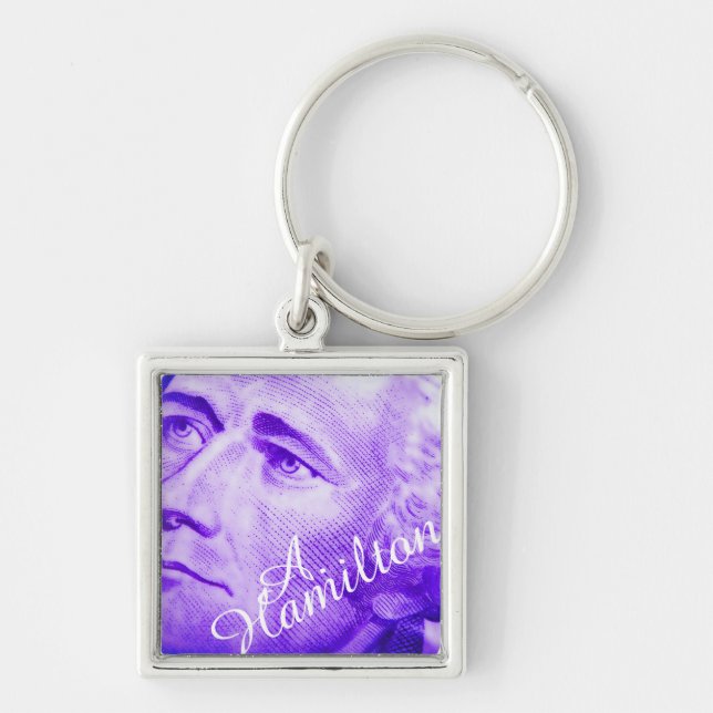 Alexander Hamilton Art Key Ring (Front)