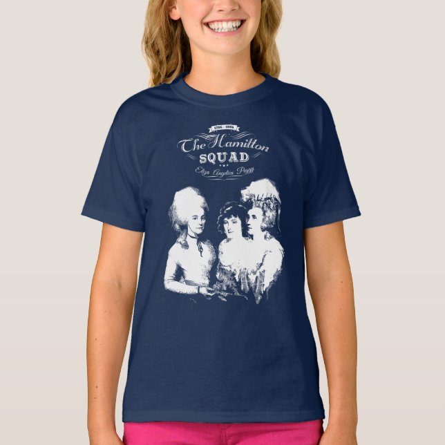 Alexander Hamilton. Eliza, Angelica, Peggy. T-Shirt (Front)