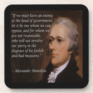 Alexander Hamilton "Enemy Leader" Gift Coaster