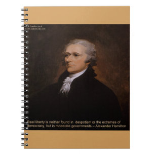 Alexander Hamilton Gifts Spiral Notebook