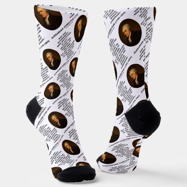 Alexander Hamilton Government Passion Constraint Socks (Angled)