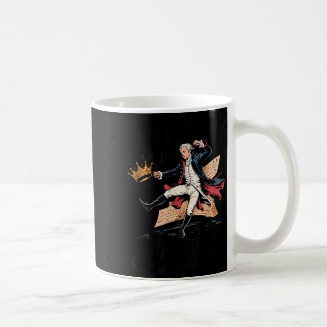 Alexander Hamilton Kings America Funny 4th July Coffee Mug (Right)