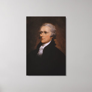 Alexander Hamilton portrait by John Trumbull Canvas Print
