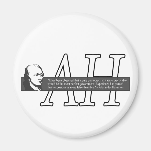 Alexander Hamilton Quote Magnet (Front)