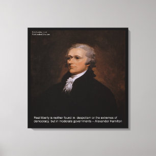 Alexander Hamilton "Real Liberty" Canvas Print