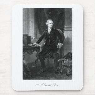 Alexander Hamilton Sitting At His Desk Mouse Pad