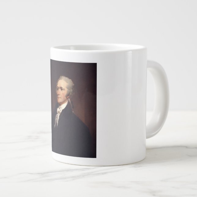 Alexander Hamilton: US Founding Father, Historical Large Coffee Mug (Front Right)