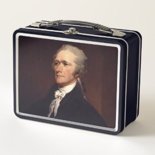 Alexander Hamilton: US Founding Father, Historical Metal Lunch Box