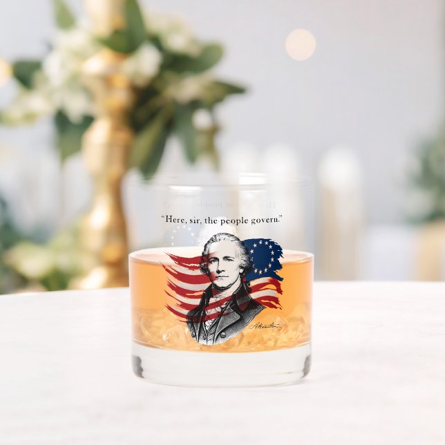 Alexander Hamilton Whiskey Glass (Insitu (Wedding))