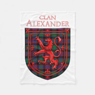 Alexander Hunting Tartan Scottish Plaid Fleece Blanket