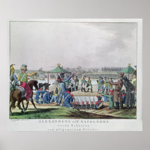 Alexander I  and Napoleon Poster