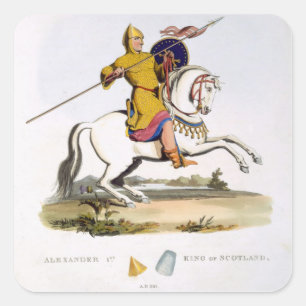 Alexander I, King of Scotland (c.1080-1124), 1107, Square Sticker