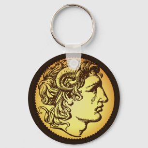 Alexander III of Macedon portrait (ancient coin)  Key Ring