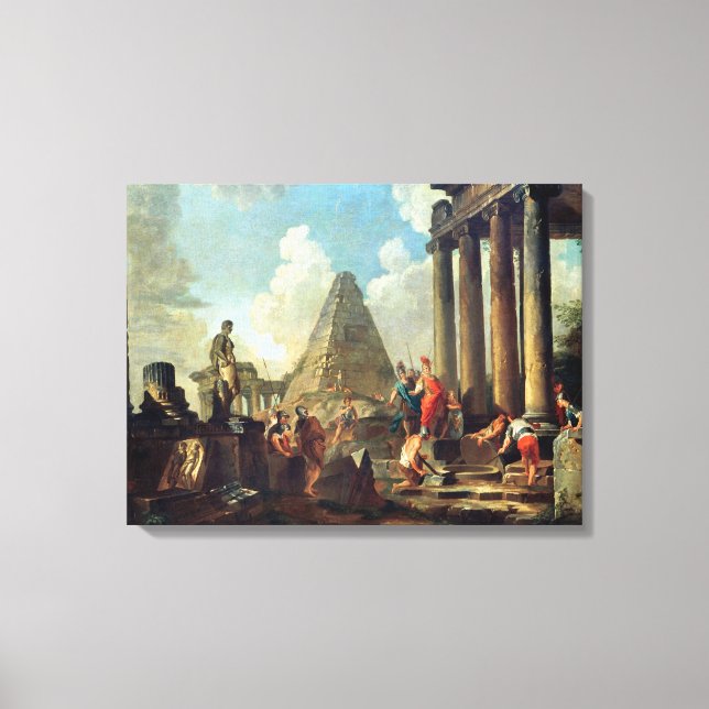 Alexander III  the Great before the Tomb Canvas Print (Front)