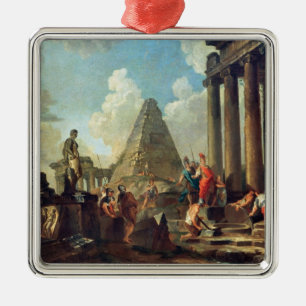 Alexander III the Great before the Tomb Metal Tree Decoration