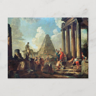 Alexander III  the Great before the Tomb Postcard