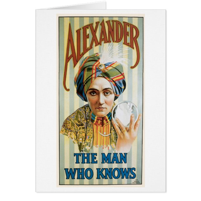Alexander ~ Mentalist Physic Vintage Magic Act (Front)