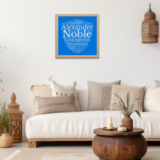 Alexander Name Cloud Customisable Poster