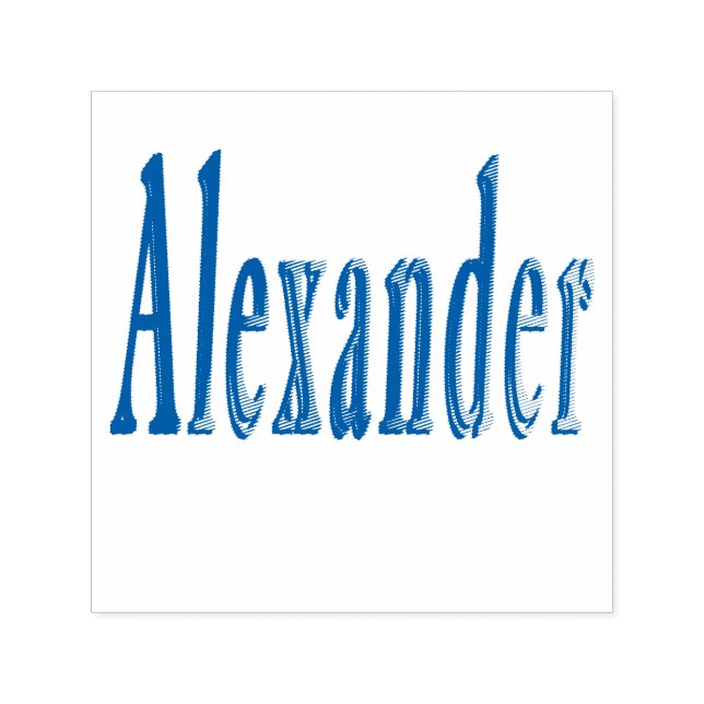 Alexander Name Logo, Self-inking Stamp (Design)