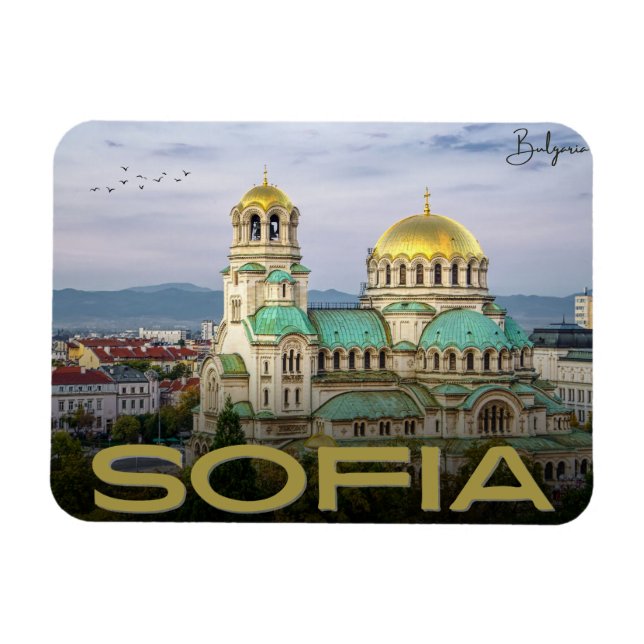 Alexander Nevsky Sofia , bulgaria vintage gifts Magnet (Horizontal)