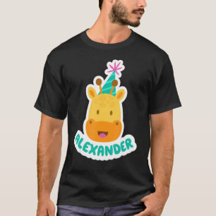 Alexander Personalised Happy Birthday Idea T-Shirt