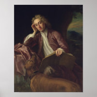 Alexander Pope and his dog, Bounce, c.1718