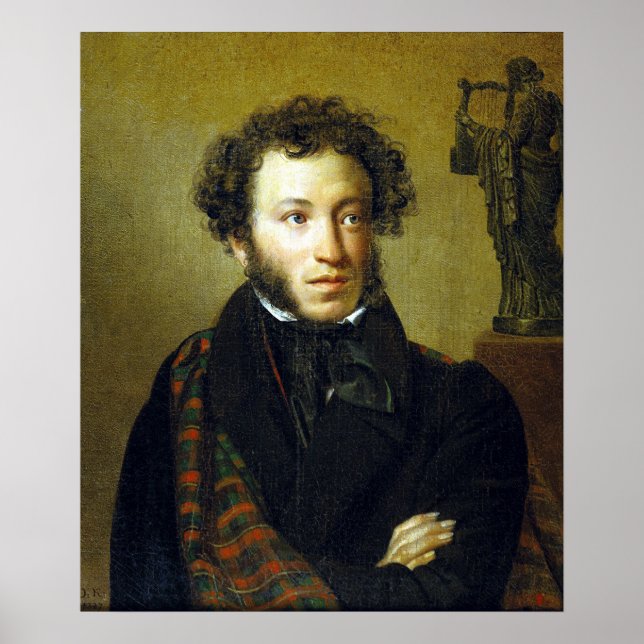 Alexander Pushkin Portrait Poster (Front)