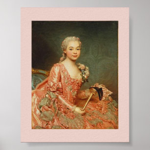 Alexander Roslin – Baroness de Neubourg-Cromière Poster