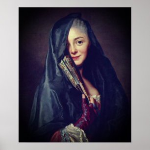 Alexander Roslin – The Lady with a Fan Poster