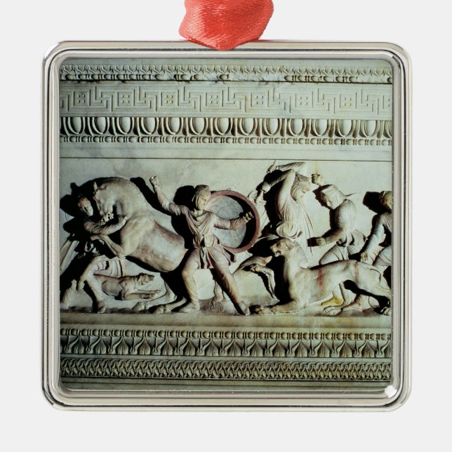 Alexander Sarcophagus Metal Tree Decoration (Front)