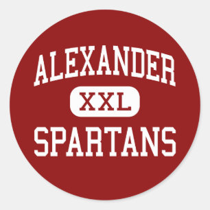 Alexander - Spartans - High School - Albany Ohio Classic Round Sticker