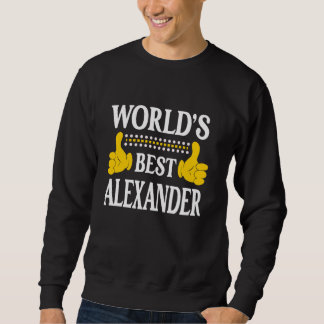Alexander Surname Family Last Name World's Best Al Sweatshirt