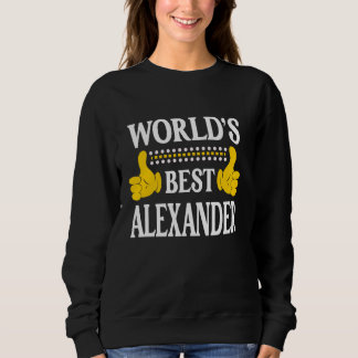 Alexander Surname Family Last Name World's Best Al Sweatshirt