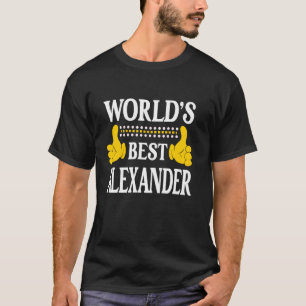 Alexander Surname Family Last Name World's Best Al T-Shirt