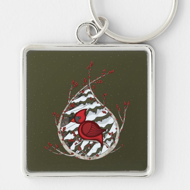 Alexander the Cardinal Keychain (Front)
