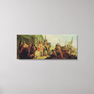 Alexander the Great and Porus Canvas Print