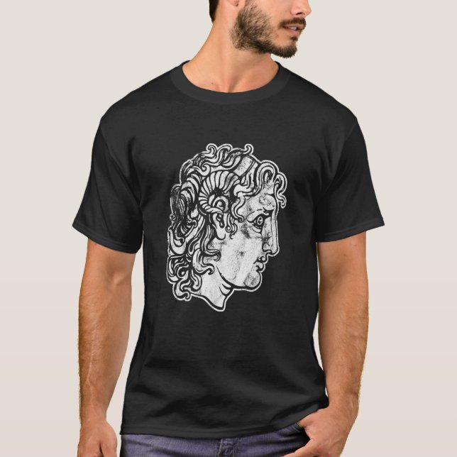 Alexander The Great Head Ancient Greece History T-Shirt (Front)