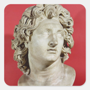 Alexander the Great King of Macedonia Square Sticker