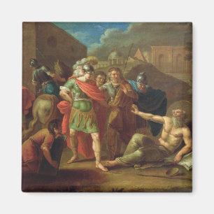 Alexander the Great visits Diogenes at Corinth Magnet