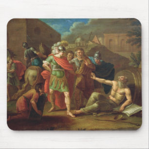 Alexander the Great visits Diogenes at Corinth Mouse Pad
