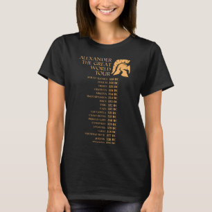 Alexander The Great World Tour Funny Historian Gif T-Shirt