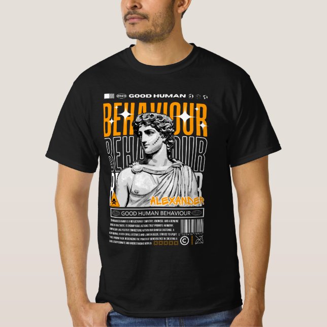 ALEXANDER THR GREAT GREEK STATUE T-Shirt (Front)