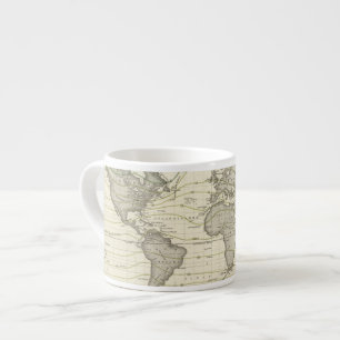 Alexander von Humboldt's system isothermal curves Espresso Cup