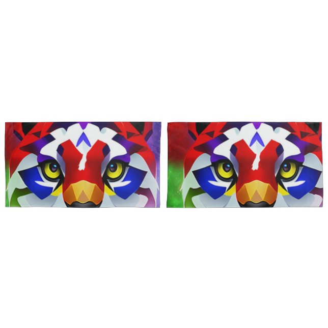 Alexander's Cat king pillowcases pair (Front-Set)