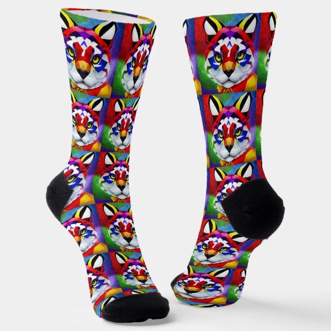 Alexander's Cat premium socks (Angled)